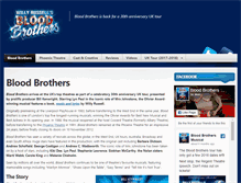 Tablet Screenshot of bloodbrothersmusical.com